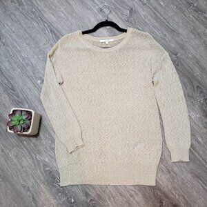 Alfred Sung * Tan Summer Knit Sweater Sz L